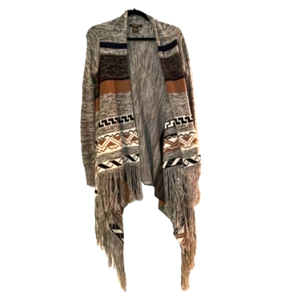 (M)🔥Revamped🔥 Boho Aztec Cardigan Ptp 18×L47"